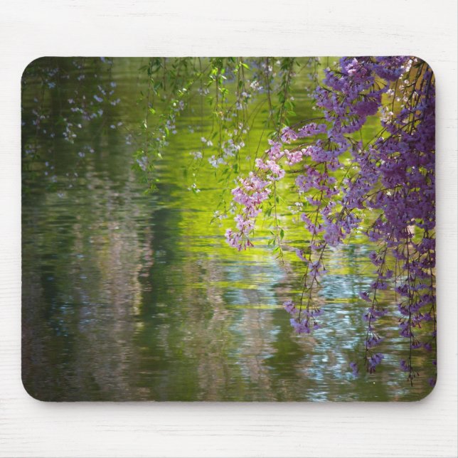 Impressionist Cherry Blossoms Mouse Mat (Front)