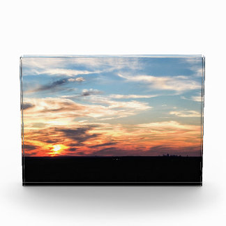 Impressionist Cleveland Sunset Photo Block