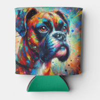 Impressionist Colourful Pop Art Boxer Dog Painting