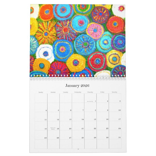 Impressionist Florals Calendar (Jan 2026)