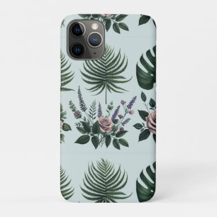 impressionist flowers floral palm tree botanical iPhone 11 pro case