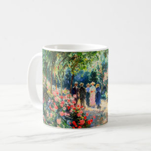 Impressionist Garden Art Mug Rose Garden Path