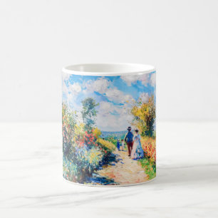 Impressionist Garden Art Mug Summer Flower Path