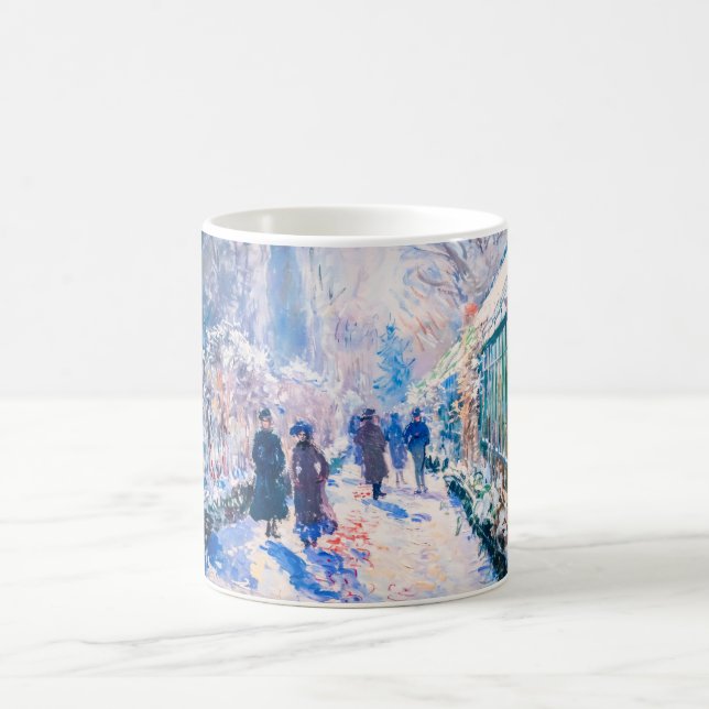 Impressionist Garden Art Mug Winter Pathway Scene (Center)