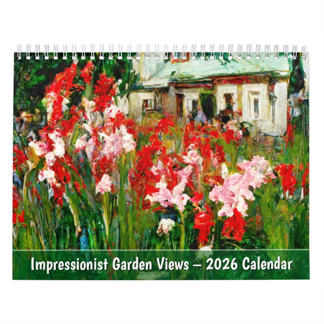Impressionist Garden Views – 2026 Calendar (Cover)