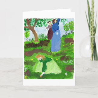 Impressionist homage note card