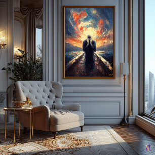Impressionist Inspired The Scream Poster