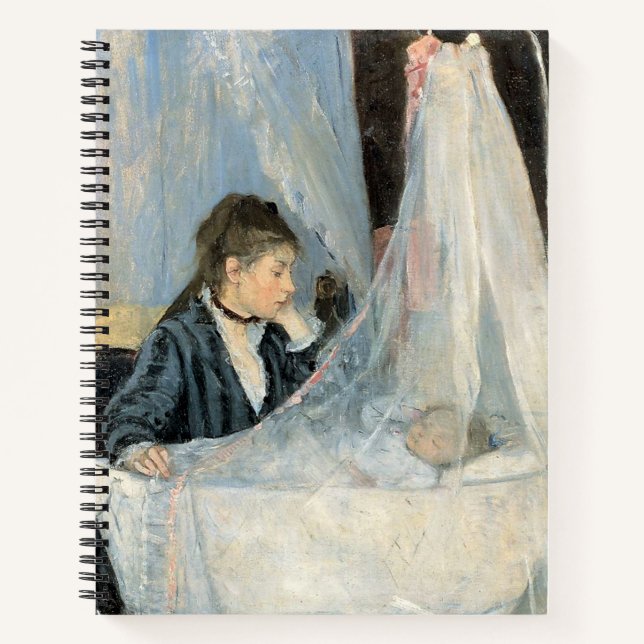 Impressionist Mother Watching Child Sleep Notebook (Front)