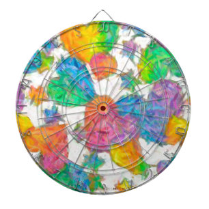 Impressionist Pastel Valentine Hearts Dartboard
