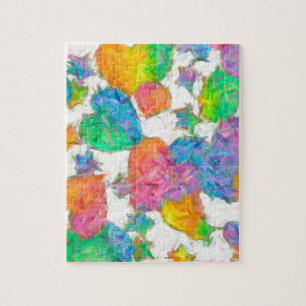Impressionist Pastel Valentine Hearts Jigsaw Puzzle