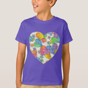 Impressionist Pastel Valentine Hearts T-Shirt