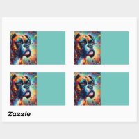 Impressionist Pop Art Boxer Dog Organisation
