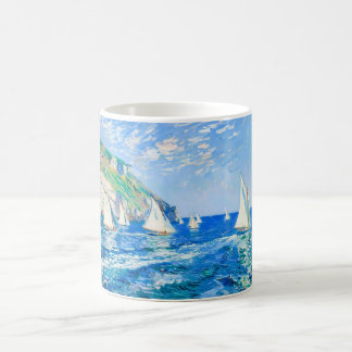 Impressionist Sailboat at the Cliffs – Ocean Art Coffee Mug