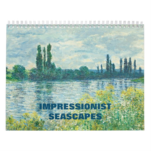 Impressionist Seascape Paintings of Famous Artists Calendar (Cover)