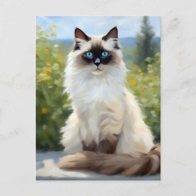 Impressionist Serenity The Ragdoll Postcard (Front)