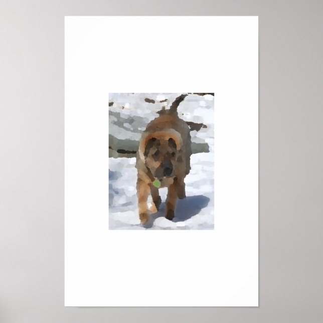 Impressionist Sharpei Poster (Front)