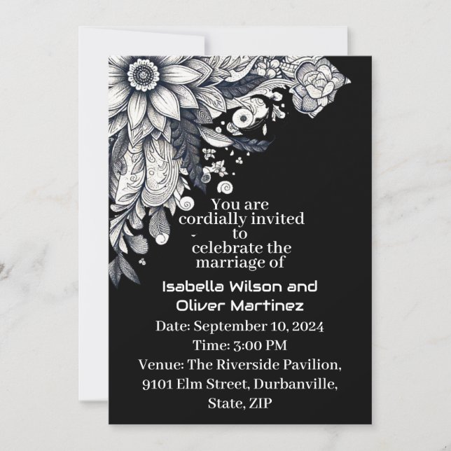  impressionist sun flowers artistic expression invitation (Front)
