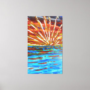 Impressionist sunrise canvas print