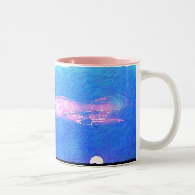Impressionist Sunset Ceramic Mug (Right)