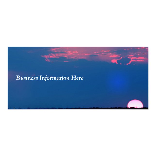 Impressionist Sunset From Sea Business Rack Card (Front)