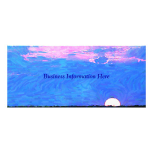 Impressionist Sunset From Sea Business Rack Card