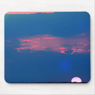 Impressionist Sunset From The Sea Mouse Pad
