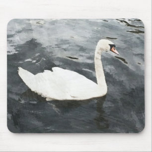 Impressionist Swan Mouse Mat
