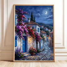 Impressionist Village Canvas Print