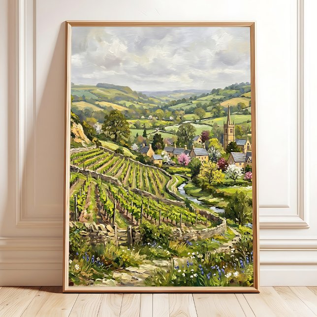 Impressionist Village Landscape Wall Art (Creator Uploaded)