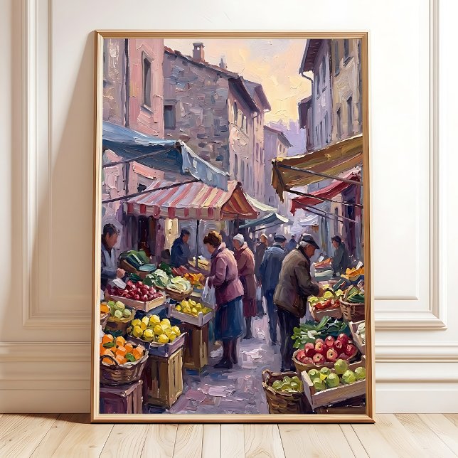 Impressionist Village Wall Art Canvas Print Ready  (Creator Uploaded)