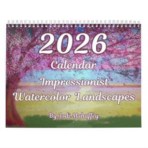 Impressionist Watercolor Landscapes 2026 Calendar 