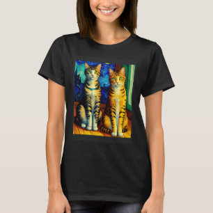 Impressionistic Cat Impressionism Cats Painting Ca T-Shirt