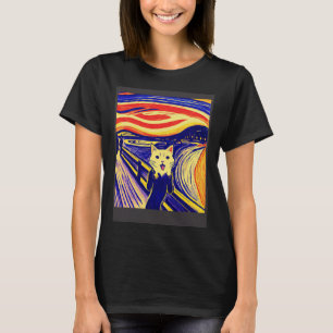 Impressionistic Cat Screaming Impressionism Cats T-Shirt