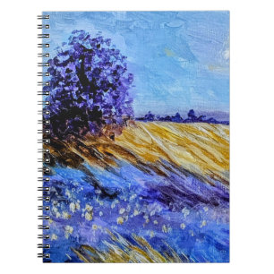 Impressionistic fine art. Van Gogh style Notebook