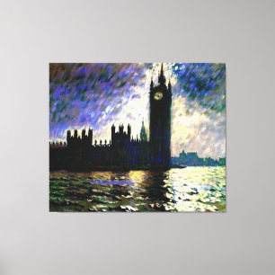 Impressionistic Houses of Parliament Canvas Print