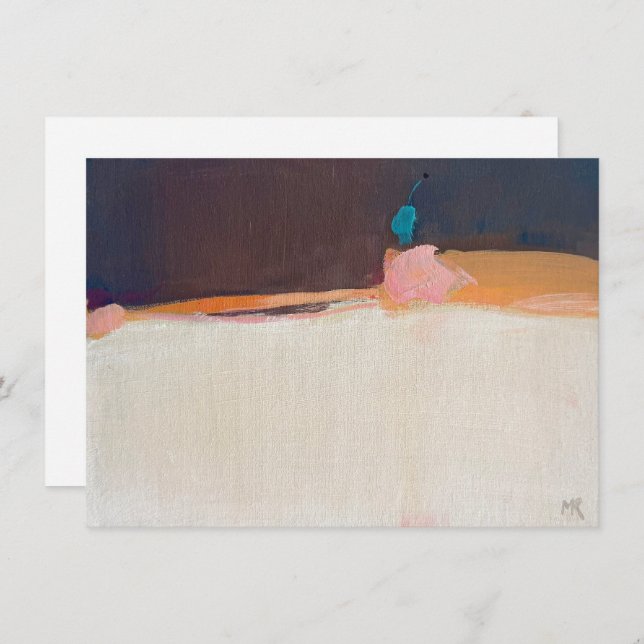 Impressionistic Landscape Abstract Art  Card (Front/Back)