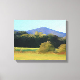 Impressionistic Landscape White Mountains Canvas Print