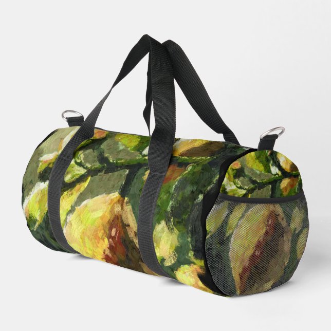 Impressionistic Lemons Lemon Citrus Fruit Yellow Duffle Bag (Right Corner)
