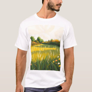 Impressionistic Quiet Meadow T-Shirt
