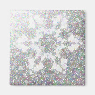 Impressionistic Snowflake Magnet