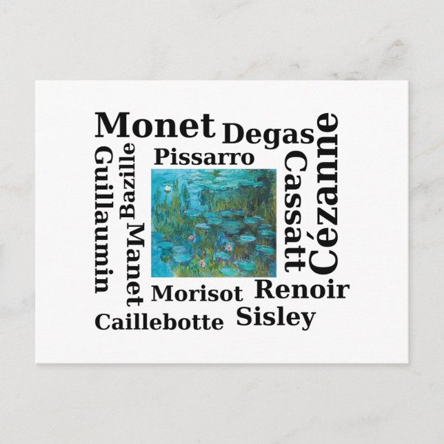 Impressionists Postcard (Front)