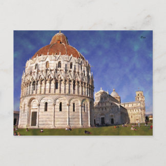 Impressitaly Pisa Miracoli Postcard