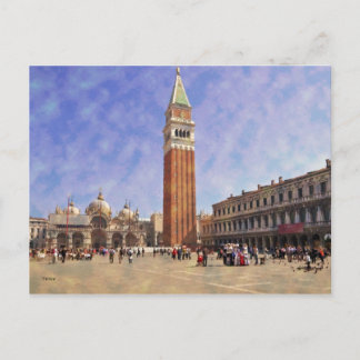 Impressitaly Venezia Piazza San Marco Postcard