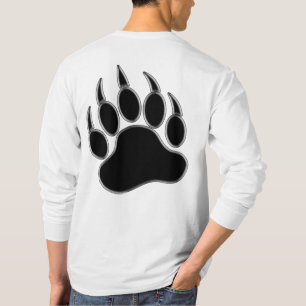 Impressive Bear Paw Printed on the Back - Shirt