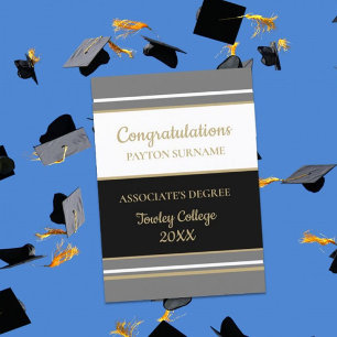 Impressive Custom Associate's degree Card