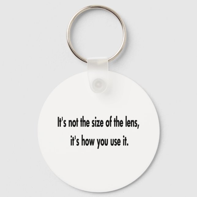 Impressive Lens Size Key Ring (Front)