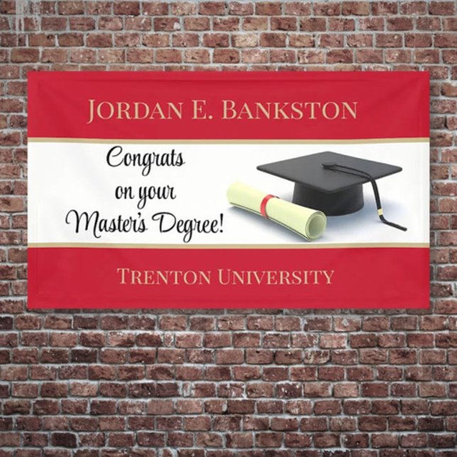 Impressive Master's Degree! Graduation  Banner (Creator Uploaded)