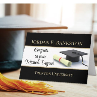 Impressive Master's Degree! Graduation  Card