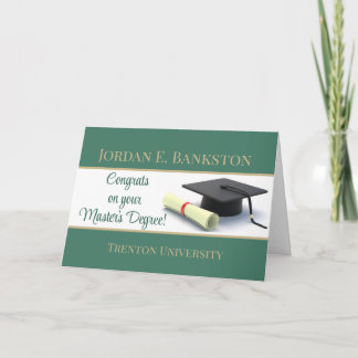 Impressive Master's Degree! Graduation Card