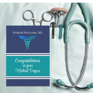 Impressive! Medical degree Graduation card